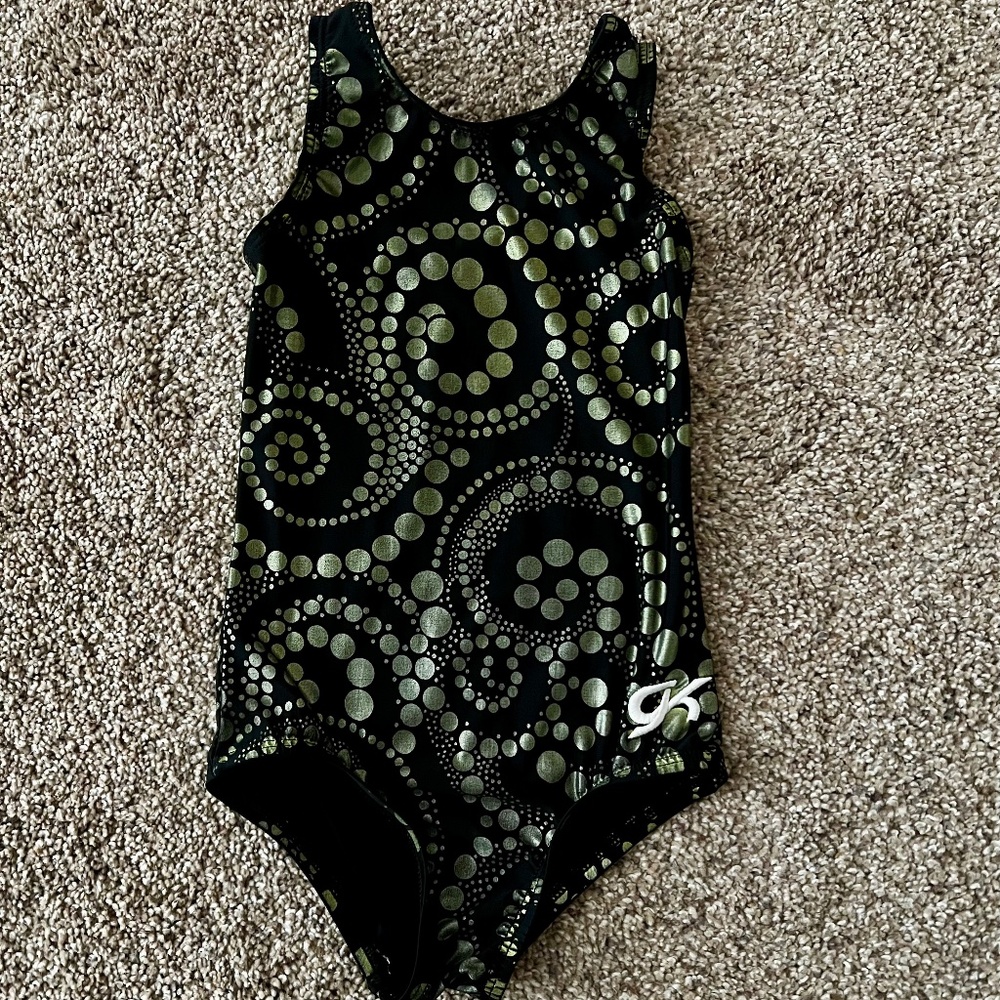 Black and Gold GK Girl’s Leotard TD
